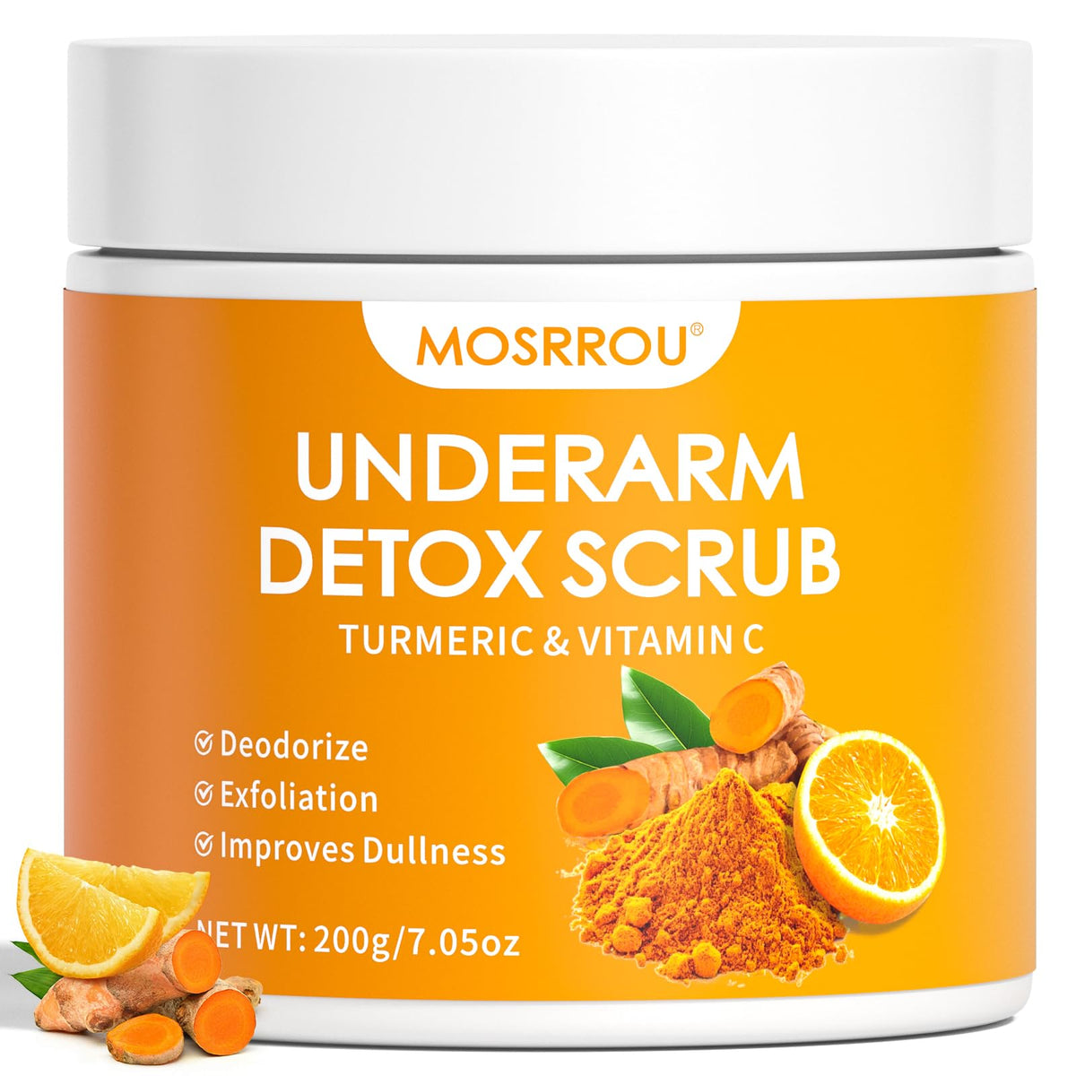 mosrrou jar front view showing detox scrub and clean packaging benefits freshness