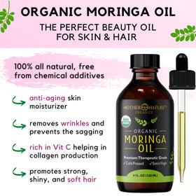 Mother Nature Organics on bathroom vanity in lifestyle scene suggesting daily routine use