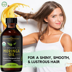 Mother Nature Organics applied to face demonstrating hydration and natural glow