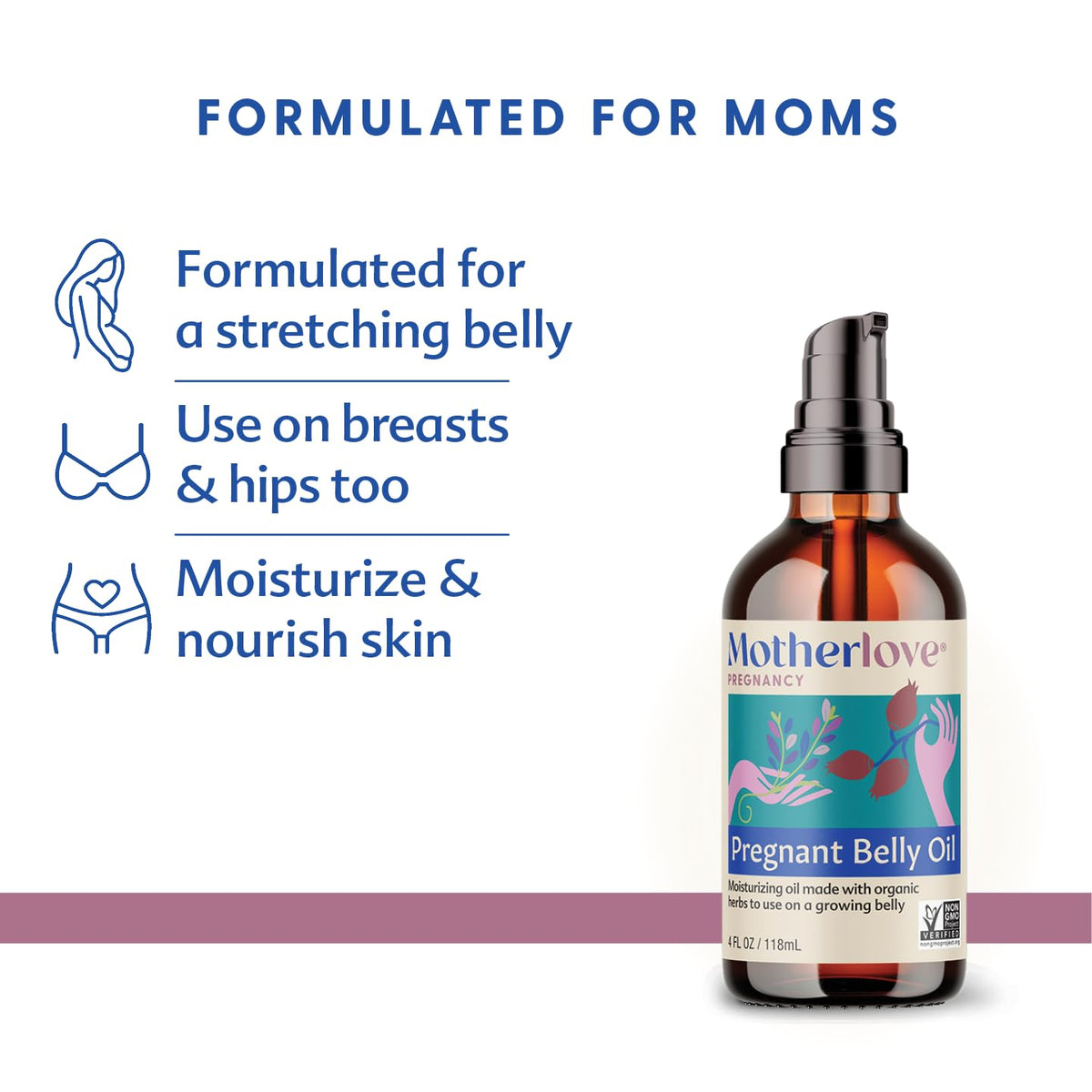Motherlove pump close-up highlighting easy dispensing and controlled application