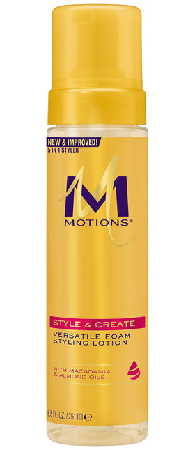 Motions front pump bottle showing size and dispensing for easy application