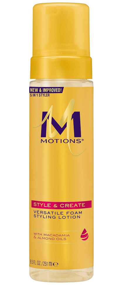 Motions front pump bottle showing size and dispensing for easy application