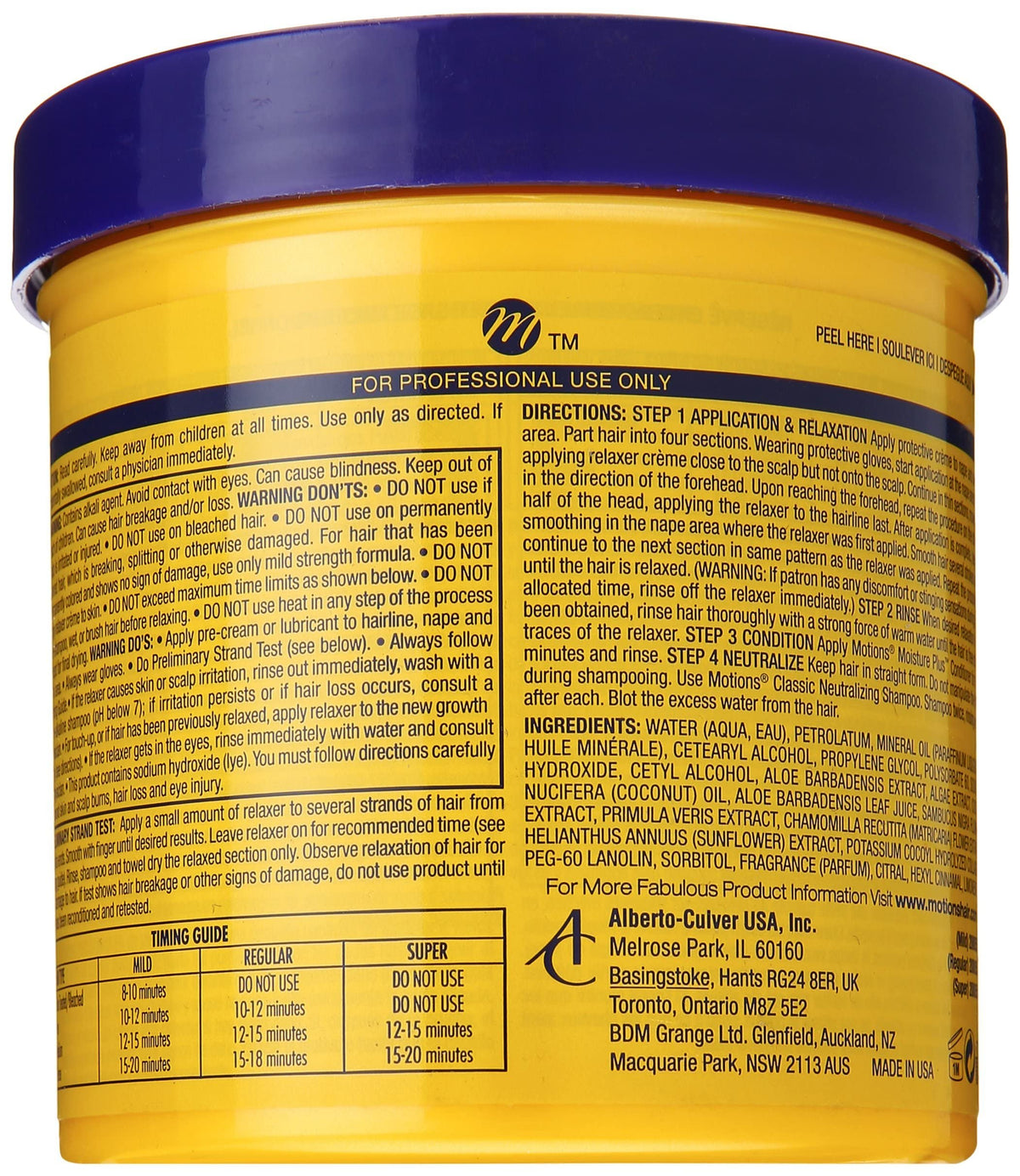 Motions cream texture close-up illustrating rich formula and moisturizing feel