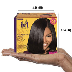 Motions jar in hand demonstrating 15 oz size for home or salon use