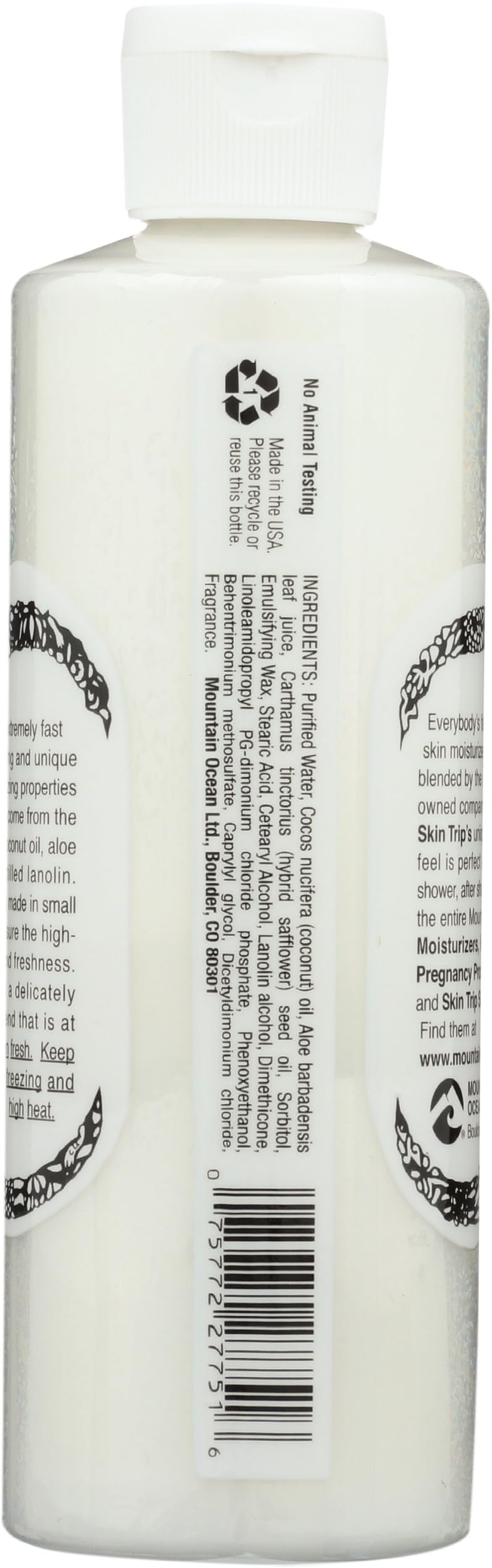Mountain Ocean coconut and aloe close-up displaying natural ingredients and purity benefit