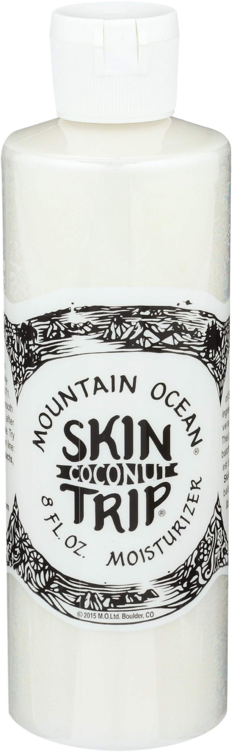 Mountain Ocean front label showing brand and 8 fl oz size for clear identification
