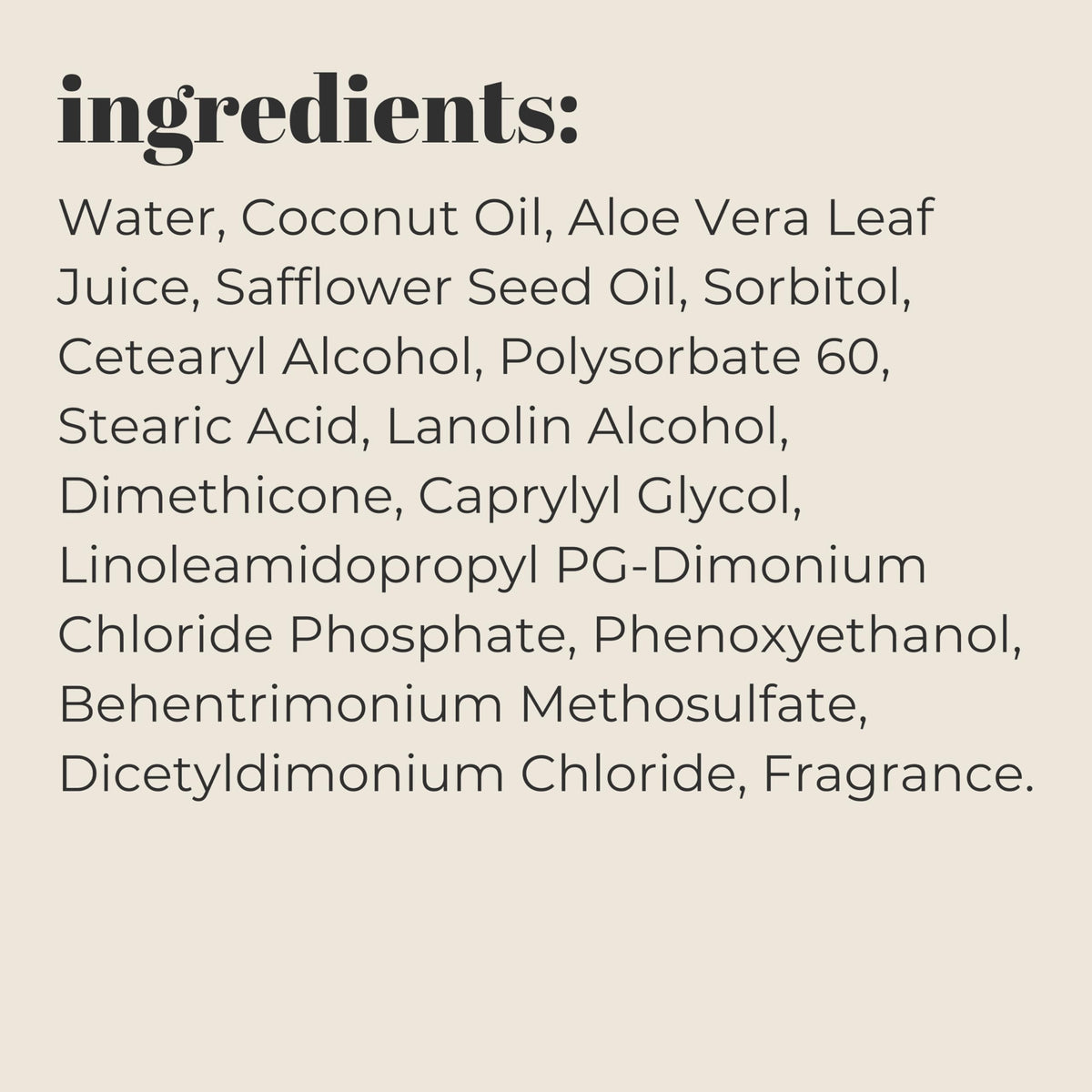 Coconut and aloe visual next to Mountain Ocean tube emphasizing natural hydration