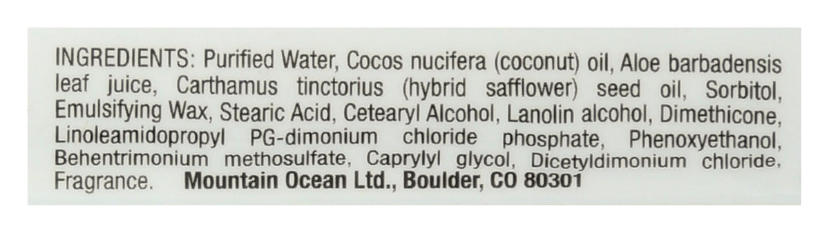 Mountain Ocean lotion swatched on palm showing silky texture and fast absorption benefit