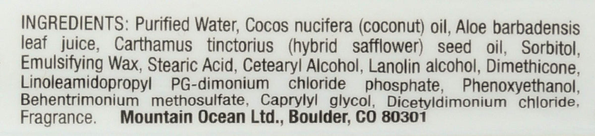 Mountain Ocean texture swipe of lotion showing creamy consistency and absorption