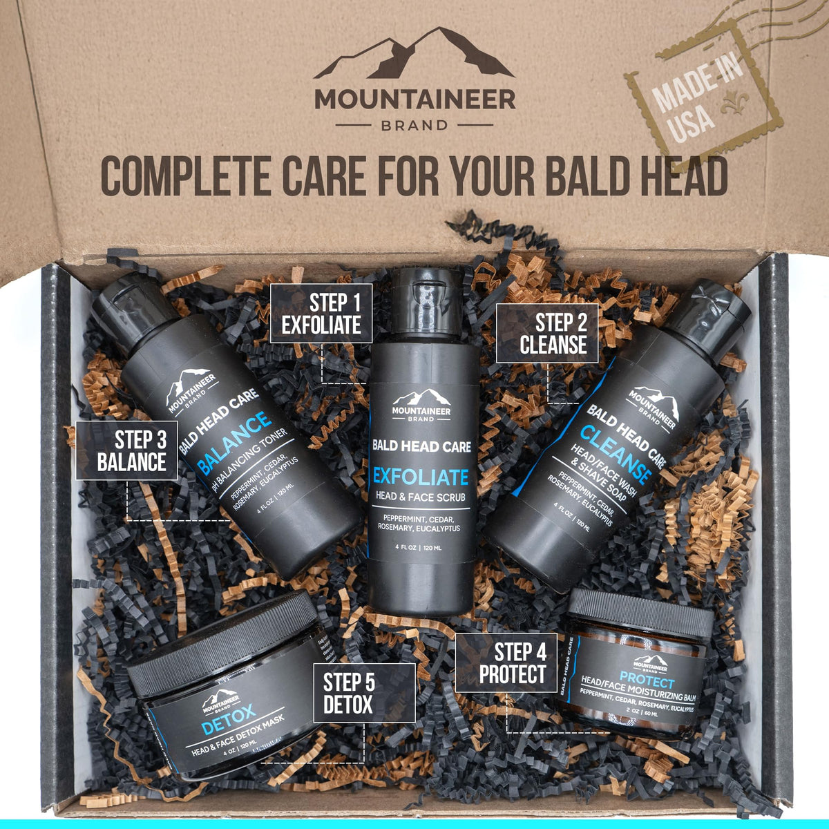 Mountaineer Brand on bathroom shelf in lifestyle scene showing daily routine convenience benefit