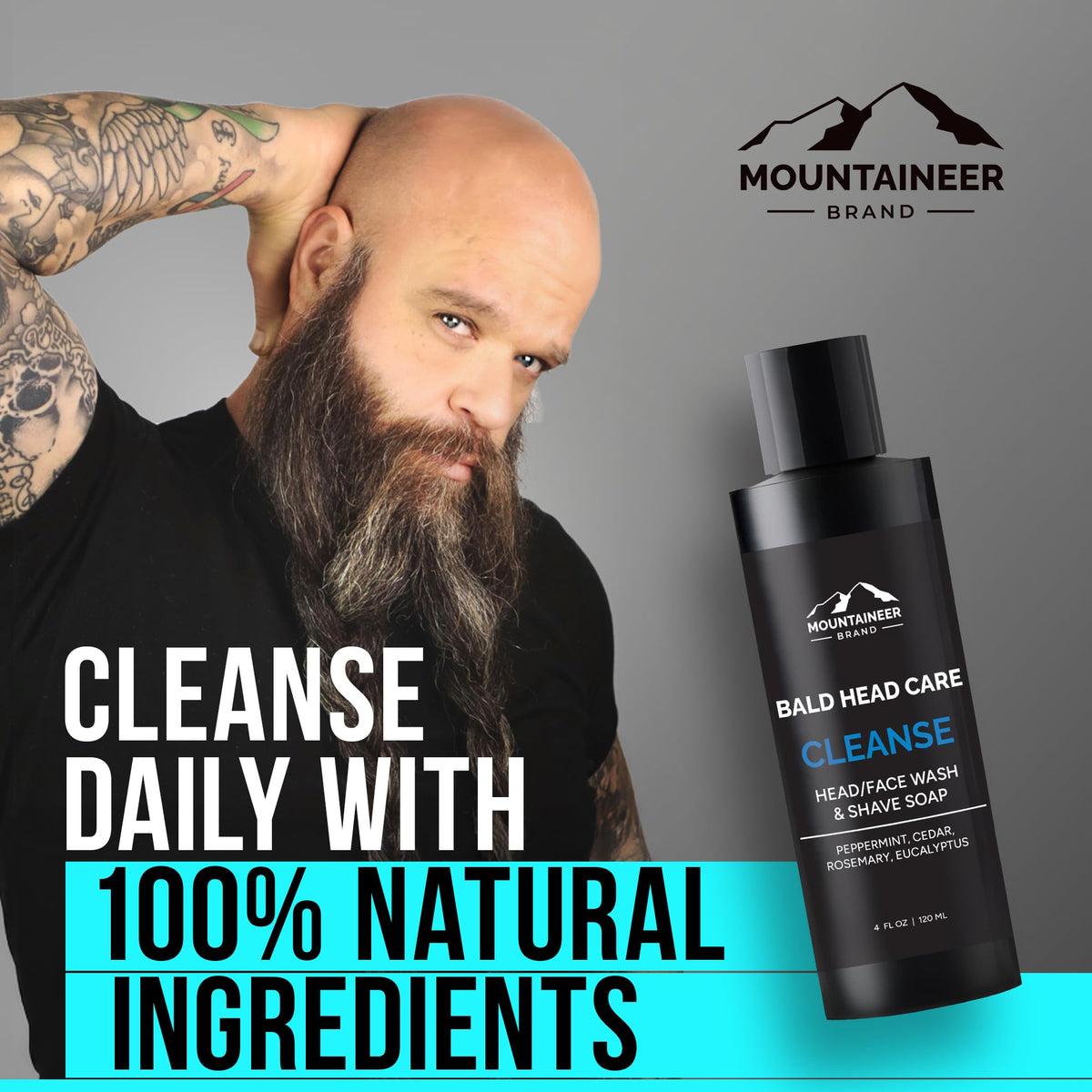 Mountaineer Brand lather texture close-up demonstrating rich foam and gentle cleanse benefit