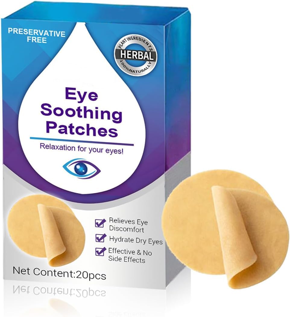 MOXJIN front packaging showing 20 cooling eye patches for quick relief
