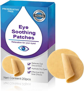 MOXJIN front packaging showing 20 cooling eye patches for quick relief