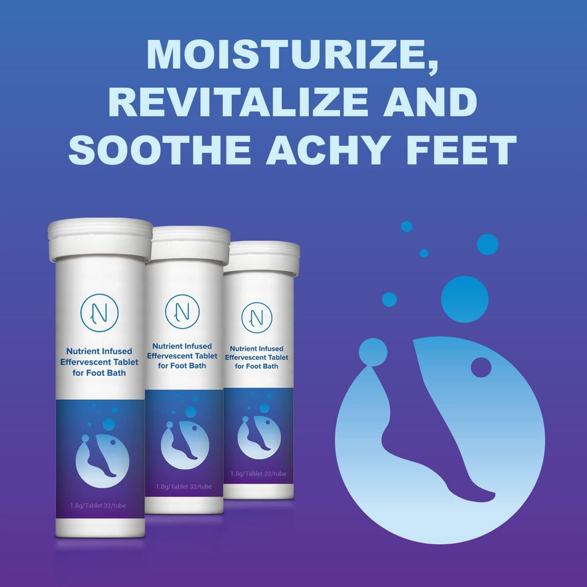 M PAIN MANAGEMENT TECHNOLOGIES lifestyle shot of foot soak in relaxing bathroom setting