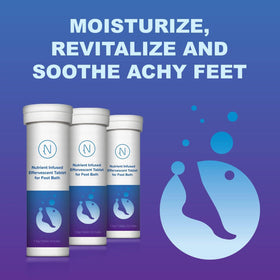 M PAIN MANAGEMENT TECHNOLOGIES lifestyle shot of foot soak in relaxing bathroom setting