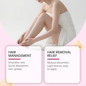 MQN oil applied on forearm to soothe skin and slow hair regrowth