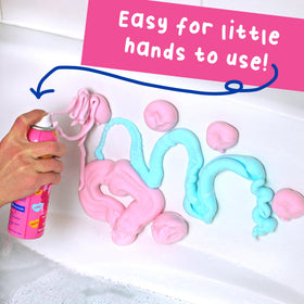 Mr. Bubble bottle label detail highlighting scent and paraben-free gentle formula benefit