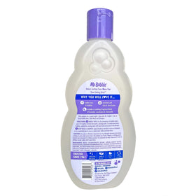 Mr. Bubble bubble bath filling tub creating a relaxing bedtime atmosphere