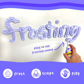 Mr. Bubble foam texture detail on hand showing creamy foam benefit: gentle cleansing