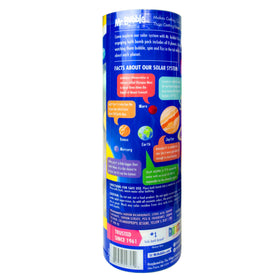 Child enjoying bubbly bath with Mr. Bubble planets for joyful sensory fun