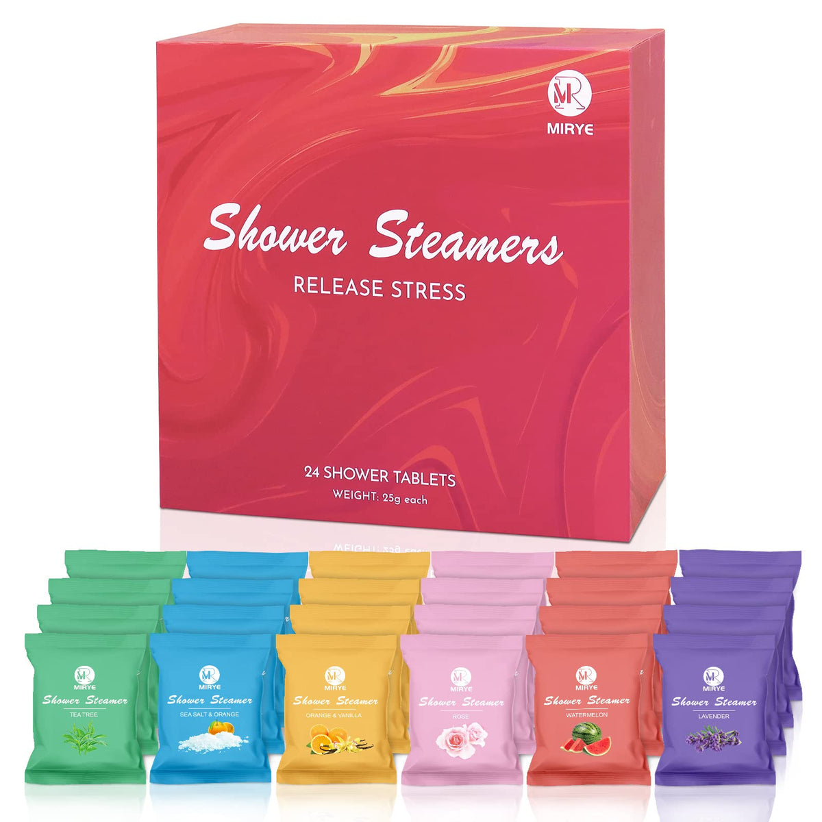 MR MIRYE gift box front showing packaged 24-pack and scent labels for easy gifting
