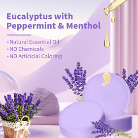 MR MIRYE lavender tablet detail highlighting organic oil and calming aroma