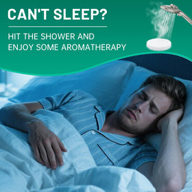 MR MIRYE steamer placed on shower floor releasing steam-scented essential oils for calm