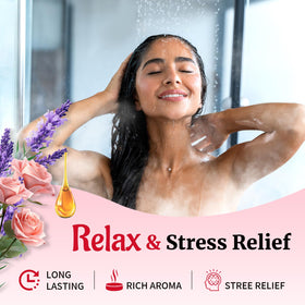 MR MIRYE tablets in shower steaming on floor demonstrating aromatic spa-like atmosphere