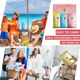MR MIRYE travel pouch with mixed steamers showing portability for trips and gym use