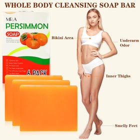 MR.A close-up single bar texture highlighting natural persimmon extract