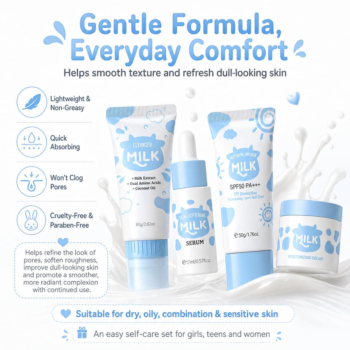 MrCuvaryas travel bag and products packed for on-the-go simple skincare