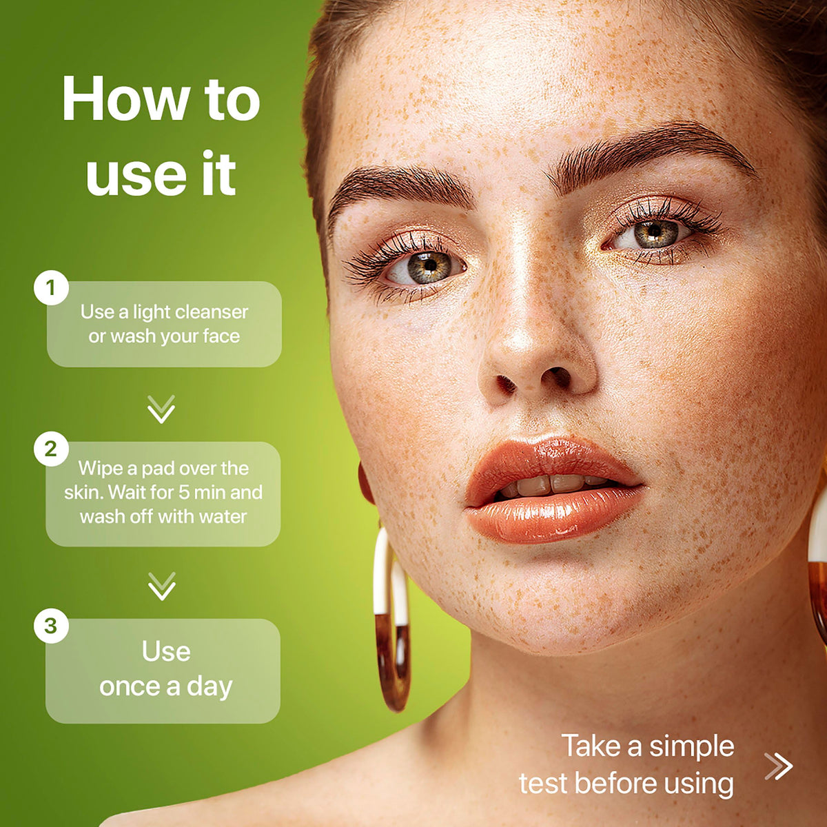 M-REDI suggested before-and-after texture view highlighting visible smoothing benefit