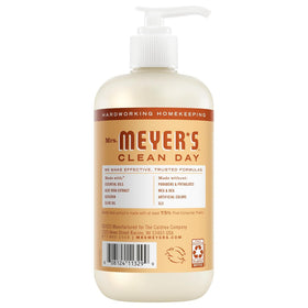 Mrs. MEYER'S Basil lather in hand showing gentle cleansing and moisturizing
