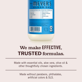 Mrs. MEYER'S soap lather texture showing gentle foam and moisturizing feel