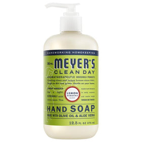 Mrs. MEYER'S bottle in hand showing 12.5 fl oz size and scale