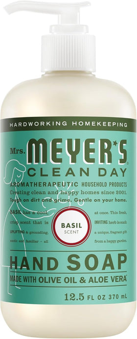 Mrs. MEYER'S bottles staged on kitchen counter adding fresh scented ambiance