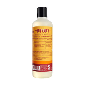 Mrs. Meyer's pump dispensing foam into hand, illustrating hydrating lather for smooth skin
