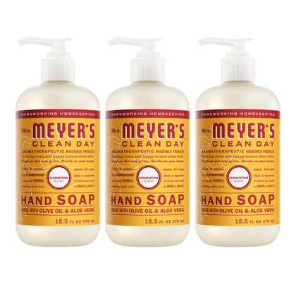 Mrs. Meyer's bottle front packaging showing clementine scent and benefits