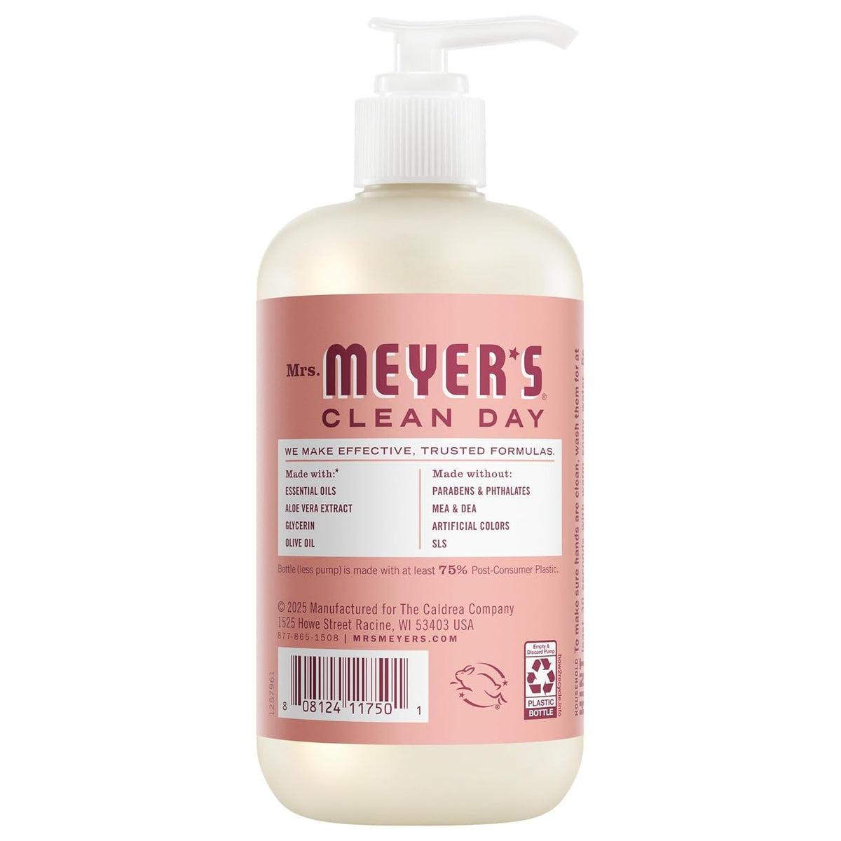 Mrs. MEYER'S Daisy pump top demonstrating easy dispensing and reduced mess