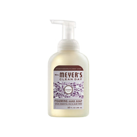 Mrs. Meyer's foam in hand texture shot demonstrating quick lather and gentle cleansing