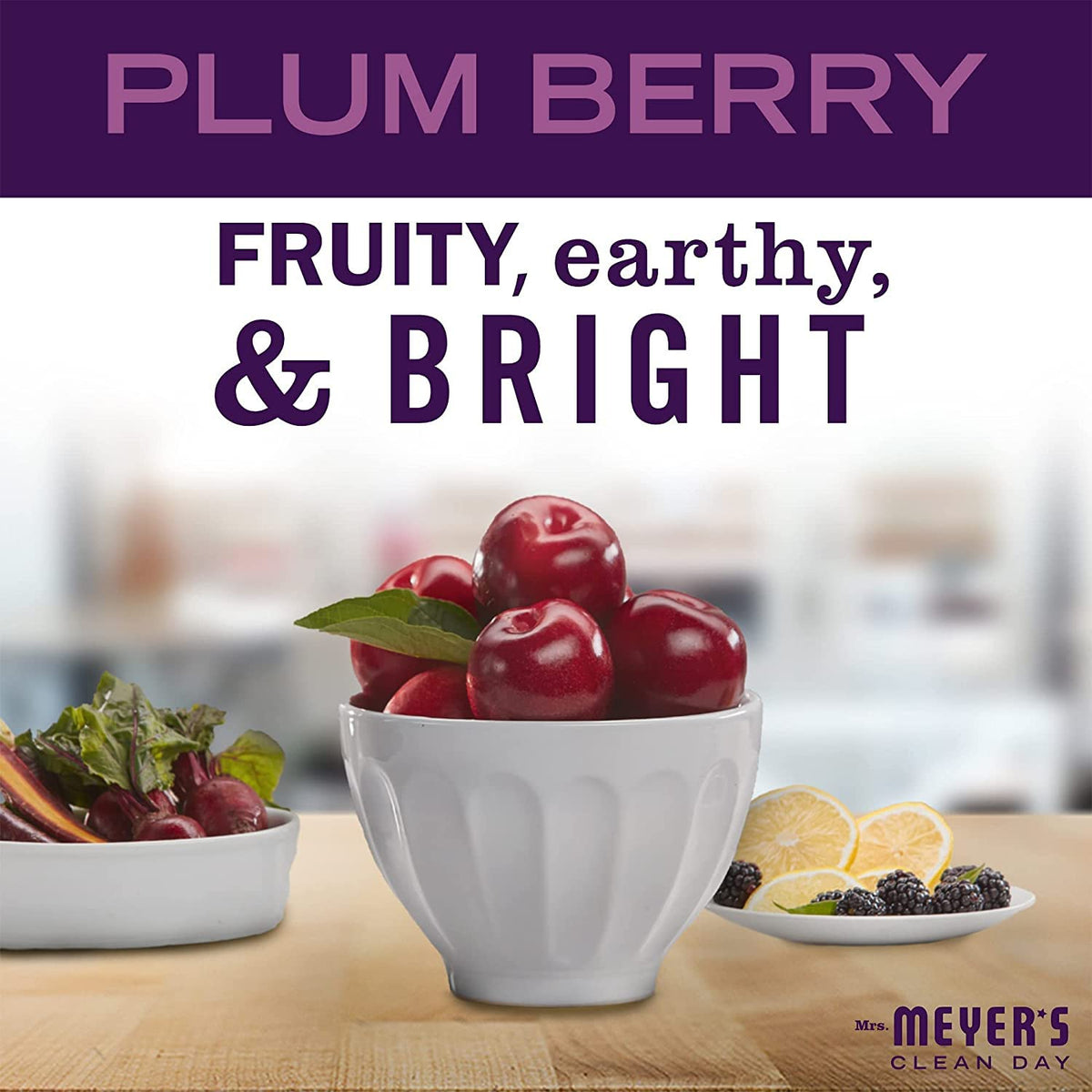 Mrs. MEYER'S ingredients label close-up showing plant-derived ingredients