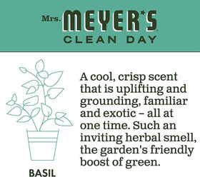 Mrs. MEYER'S label ingredient list close-up featuring plant-derived ingredients and transparency