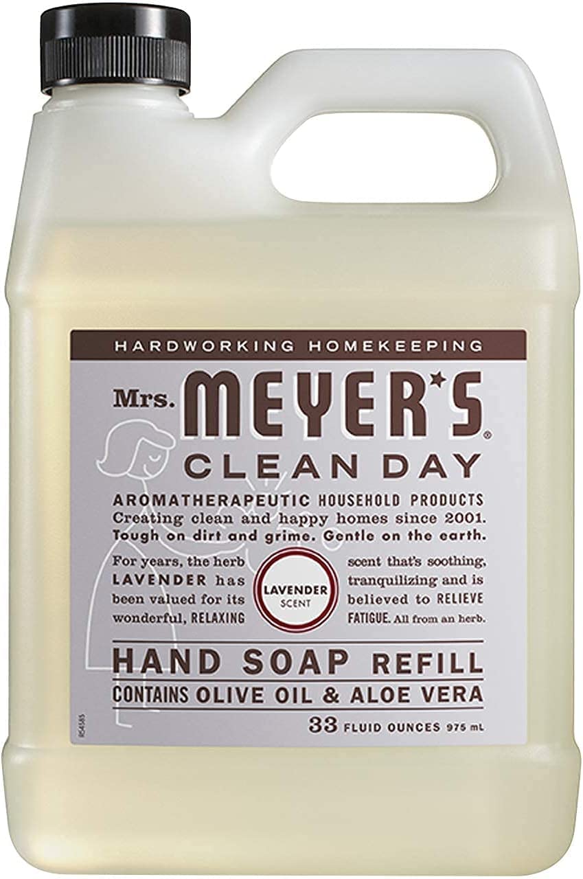 Mrs. MEYER'S Lavender close-up showcasing calming floral aroma and skin-friendly formula