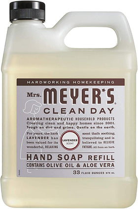 Mrs. MEYER'S Lavender close-up showcasing calming floral aroma and skin-friendly formula