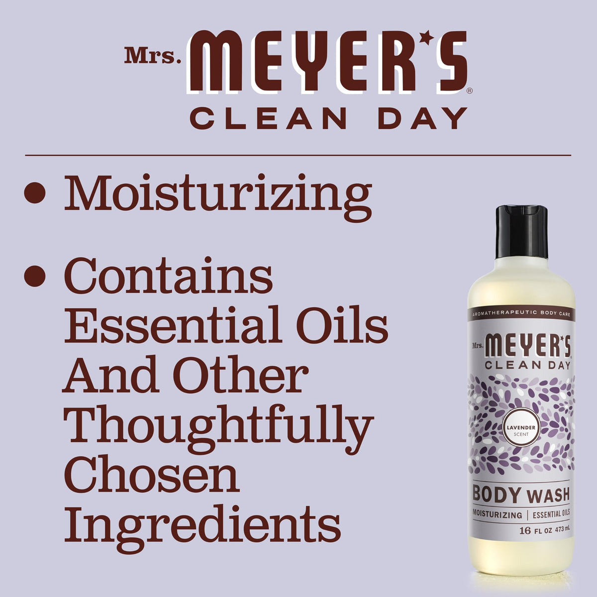 Mrs. MEYER'S creamy foam closeup showing rich lather for gentle cleansing