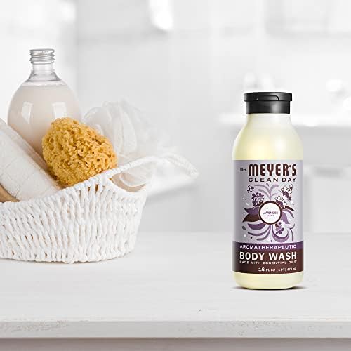 Mrs. MEYER'S next to common items to show 16 oz practical size
