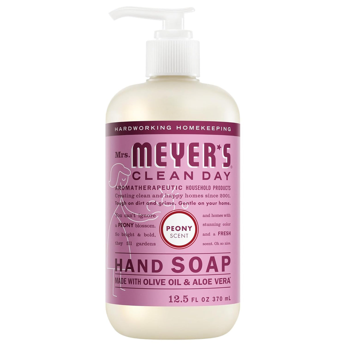 Mrs. MEYER'S Lemon Verbena bottle front label highlighting bright citrus scent