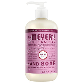 Mrs. MEYER'S Lemon Verbena bottle front label highlighting bright citrus scent