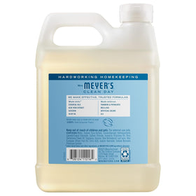 Mrs. MEYER'S Lemon Verbena being poured into a pump bottle for refill convenience