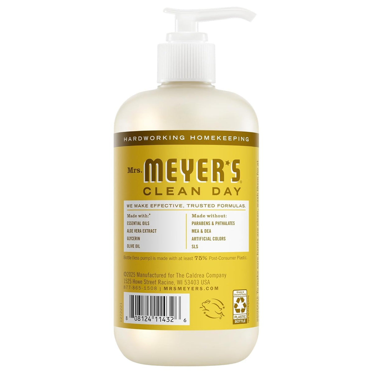 Mrs. MEYER'S Mint bottle close-up highlighting clarity and refreshing scent benefit